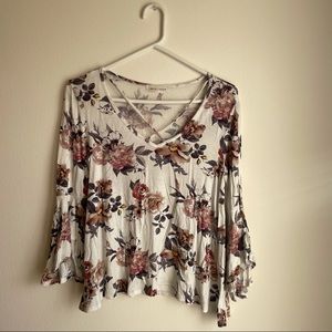 “Love crazy” floral blouse- size medium